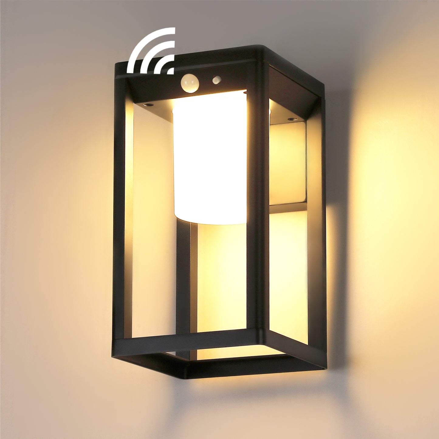 Solar outdoor wall light, motion sensor outdoor wall light
