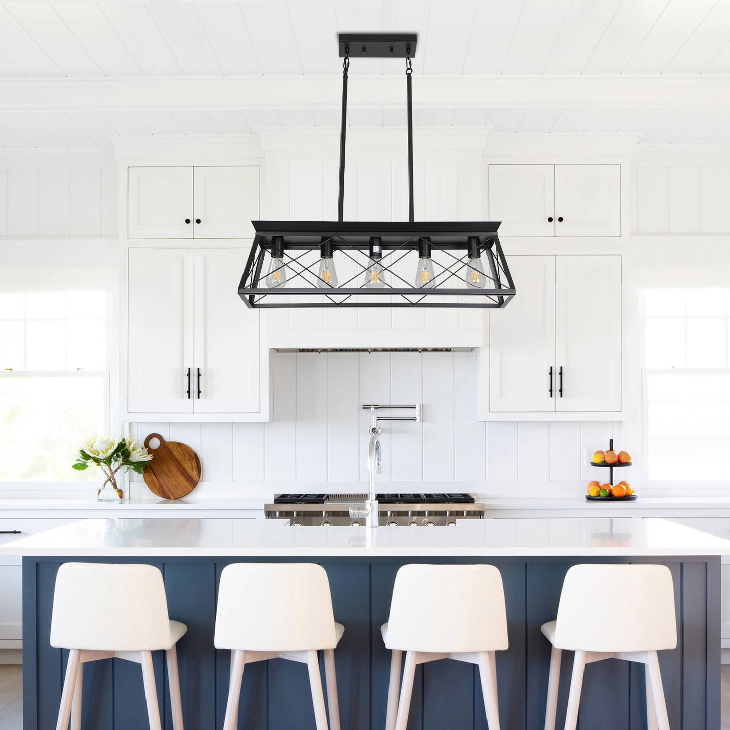 5-Light Farmhouse Chandeliers