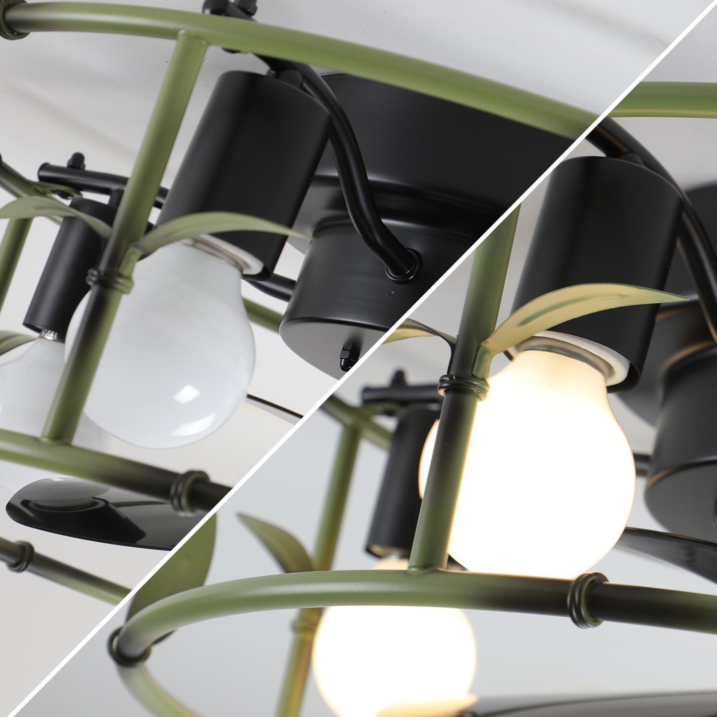 Recessed ceiling fan with light and remote control