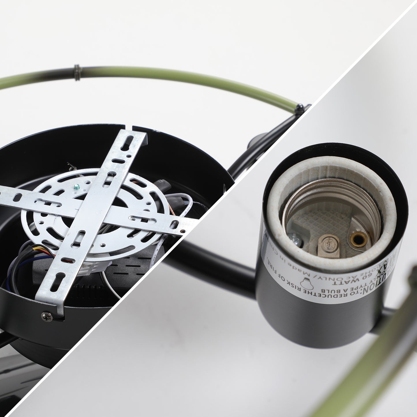 Recessed ceiling fan with light and remote control
