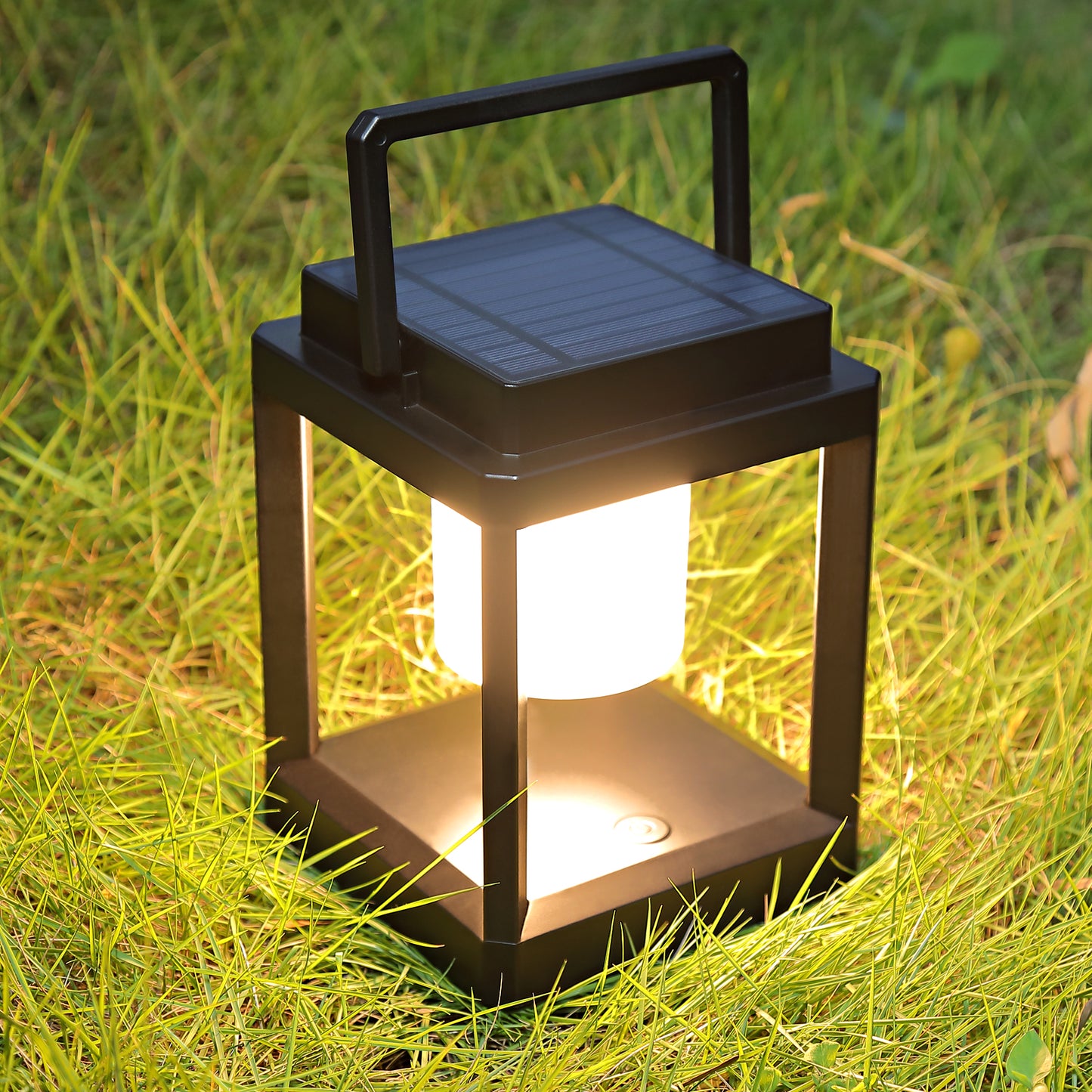 Outdoor Table Lamp, 3-Level Brightness Portable Rechargeable Solar Lamp Waterproof