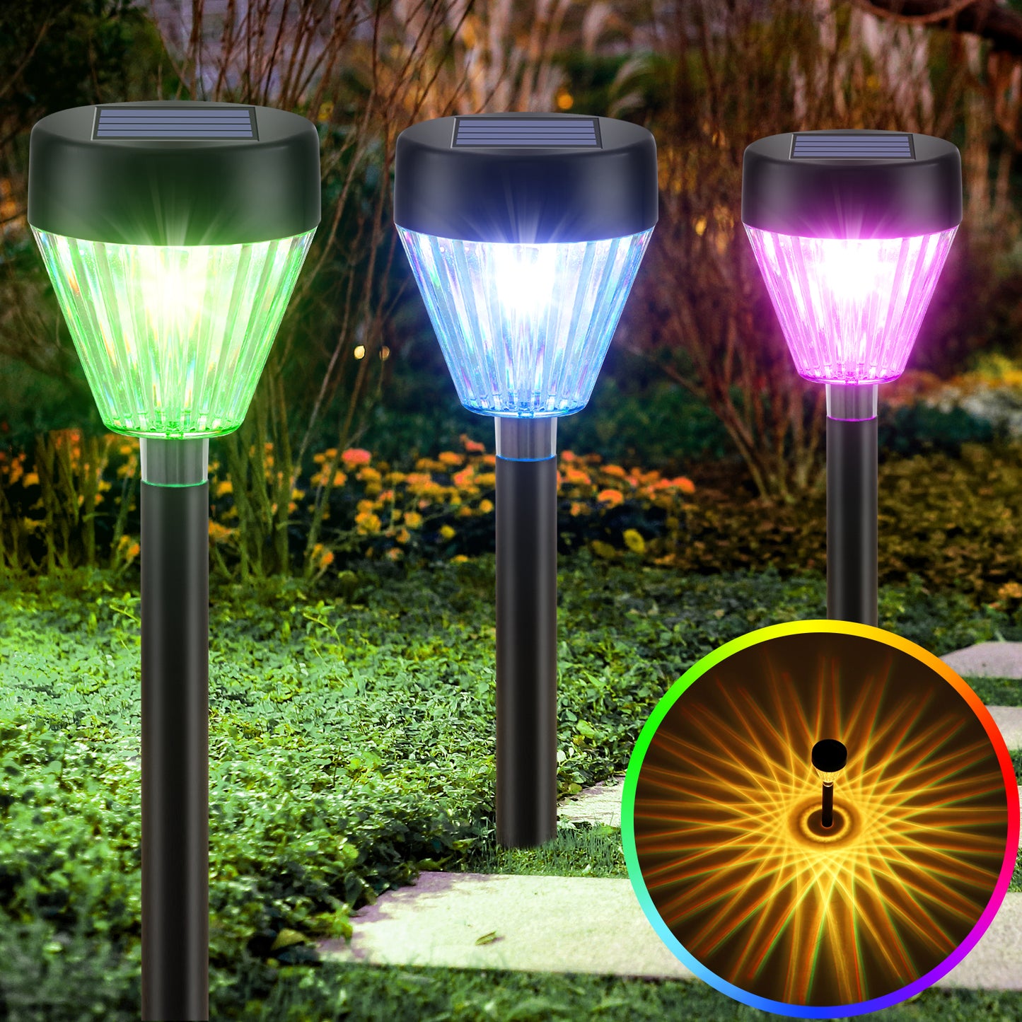 Solar Pathway Lights 8 Pack