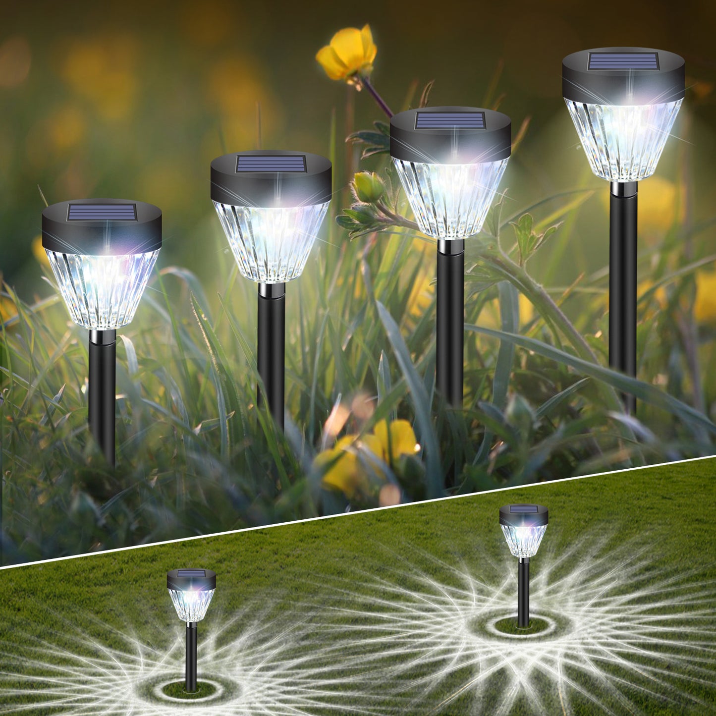 Solar Pathway Lights 8 Pack