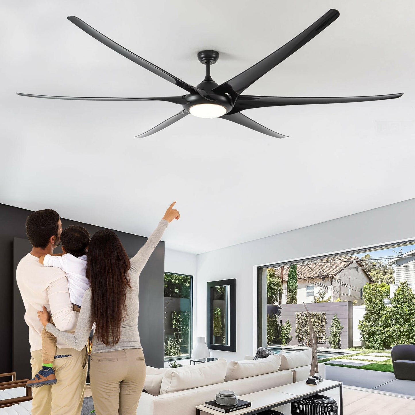 100" Ceiling Fans With Lights And Remote