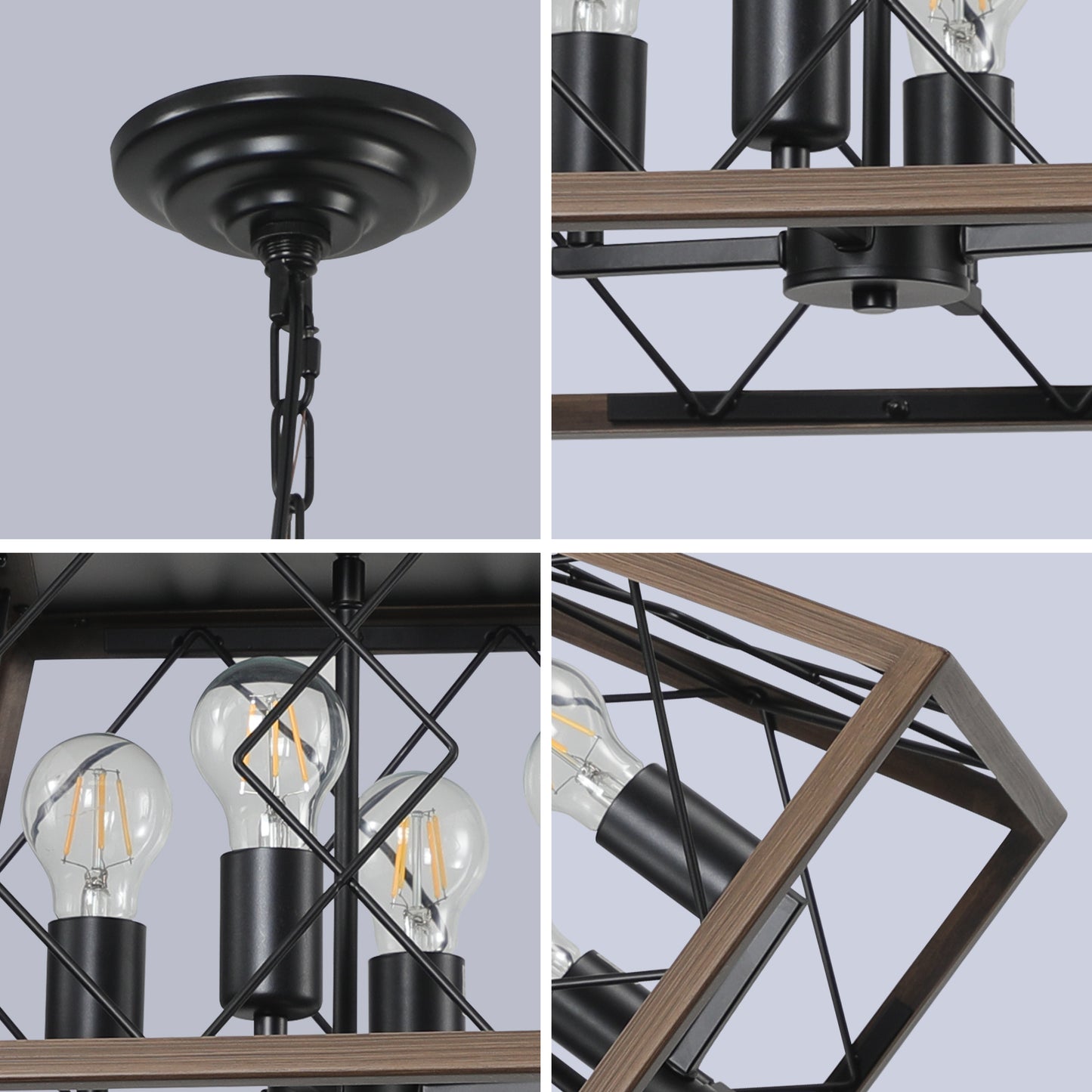 Farmhouse Chandelier 4-Light