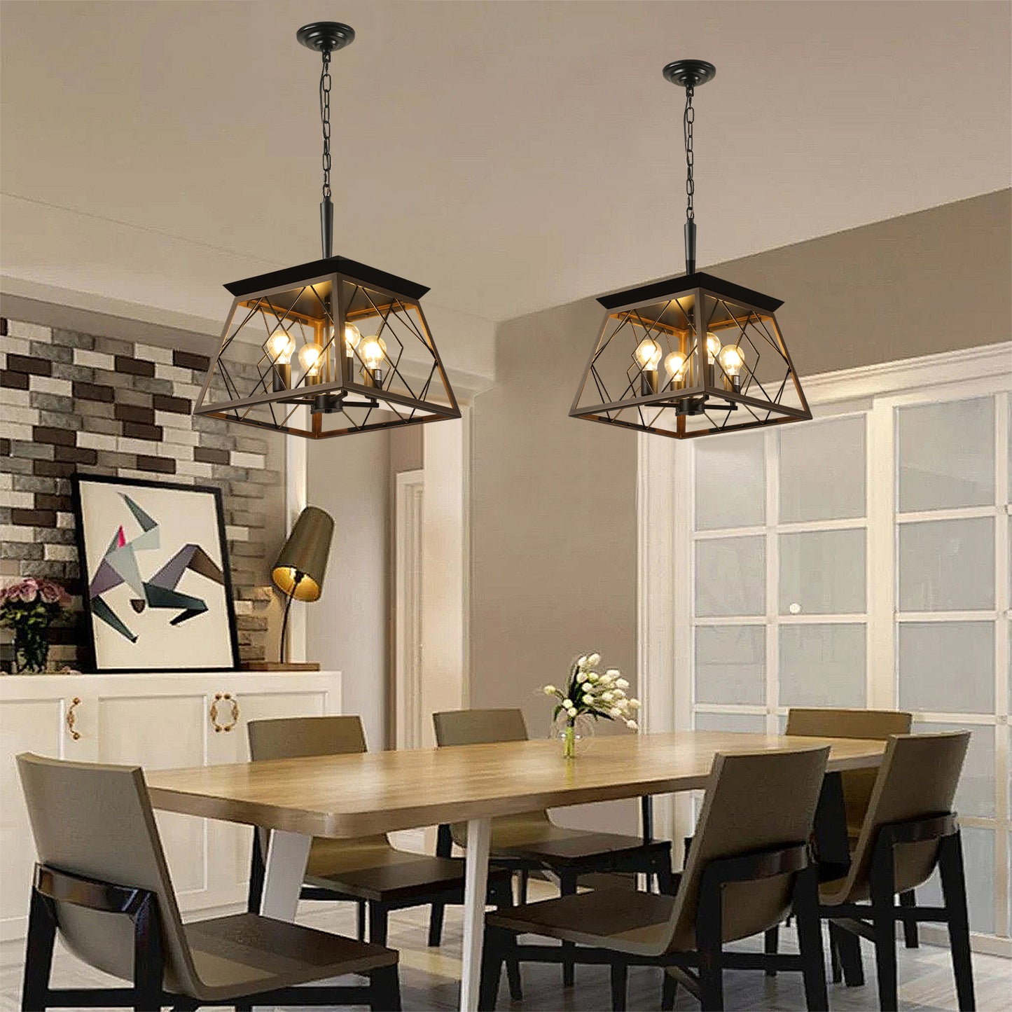 Farmhouse Chandelier 4-Light