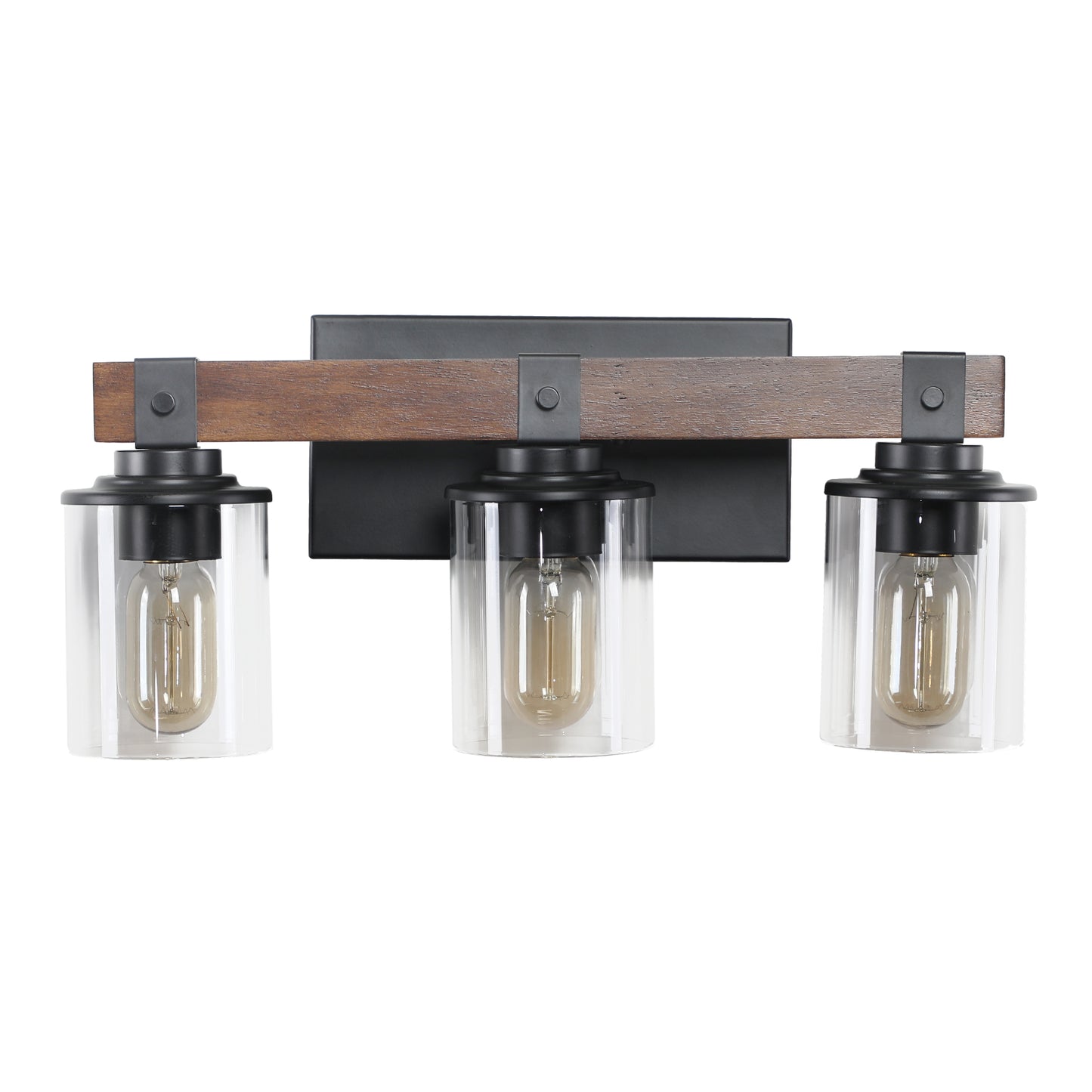 3-Lights Farmhouse Vanity Lights Fixture Rustic Bathroom Light Fixture Bathroom Sconce