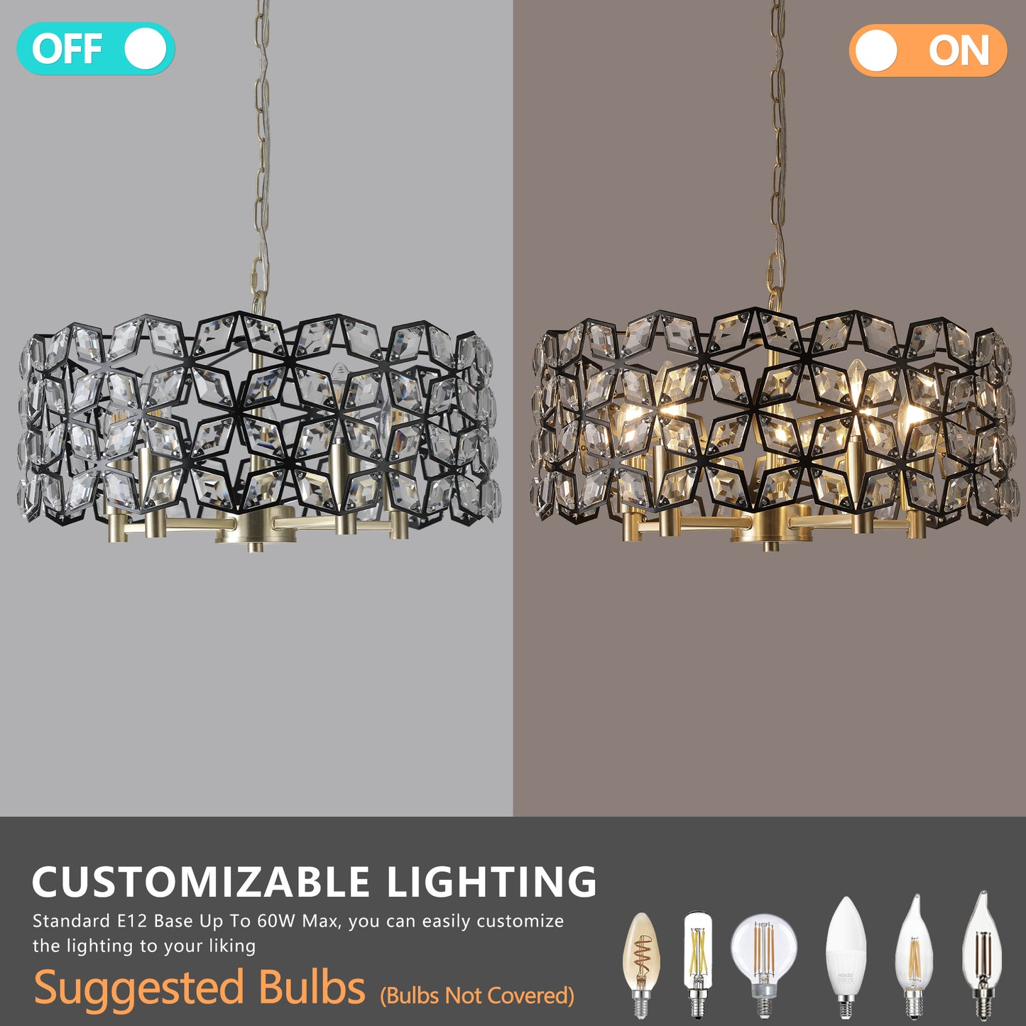 Crystal Chandelier Luxury Home Decoration Lighting Fixture