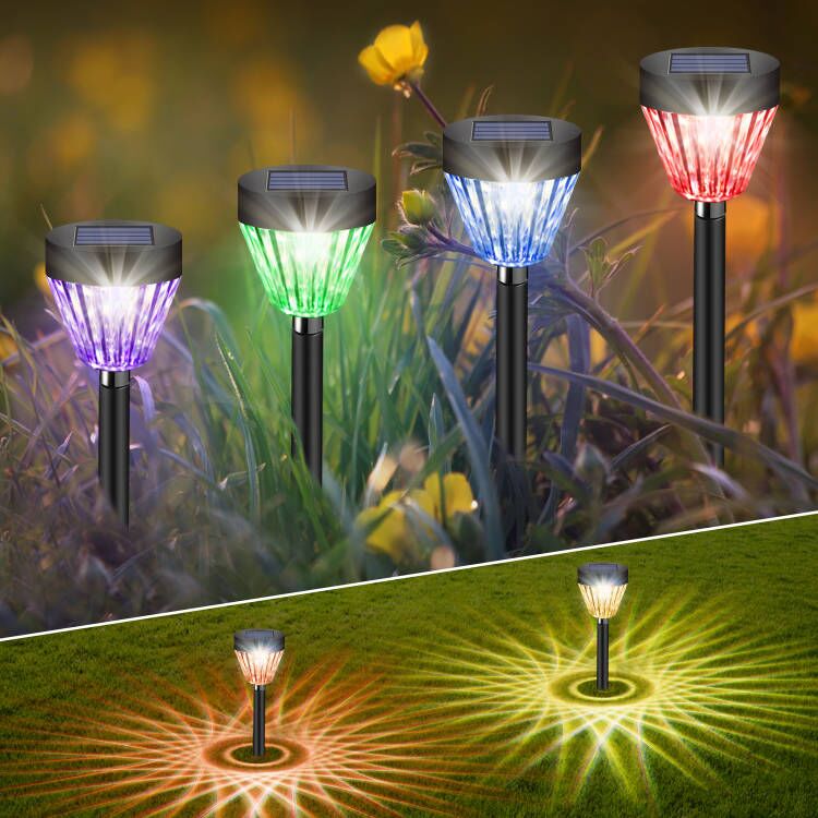 Solar Pathway Lights 8 Pack