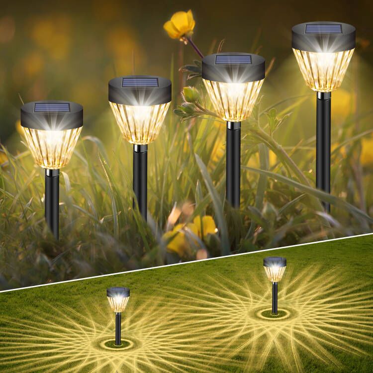 Solar Pathway Lights 8 Pack