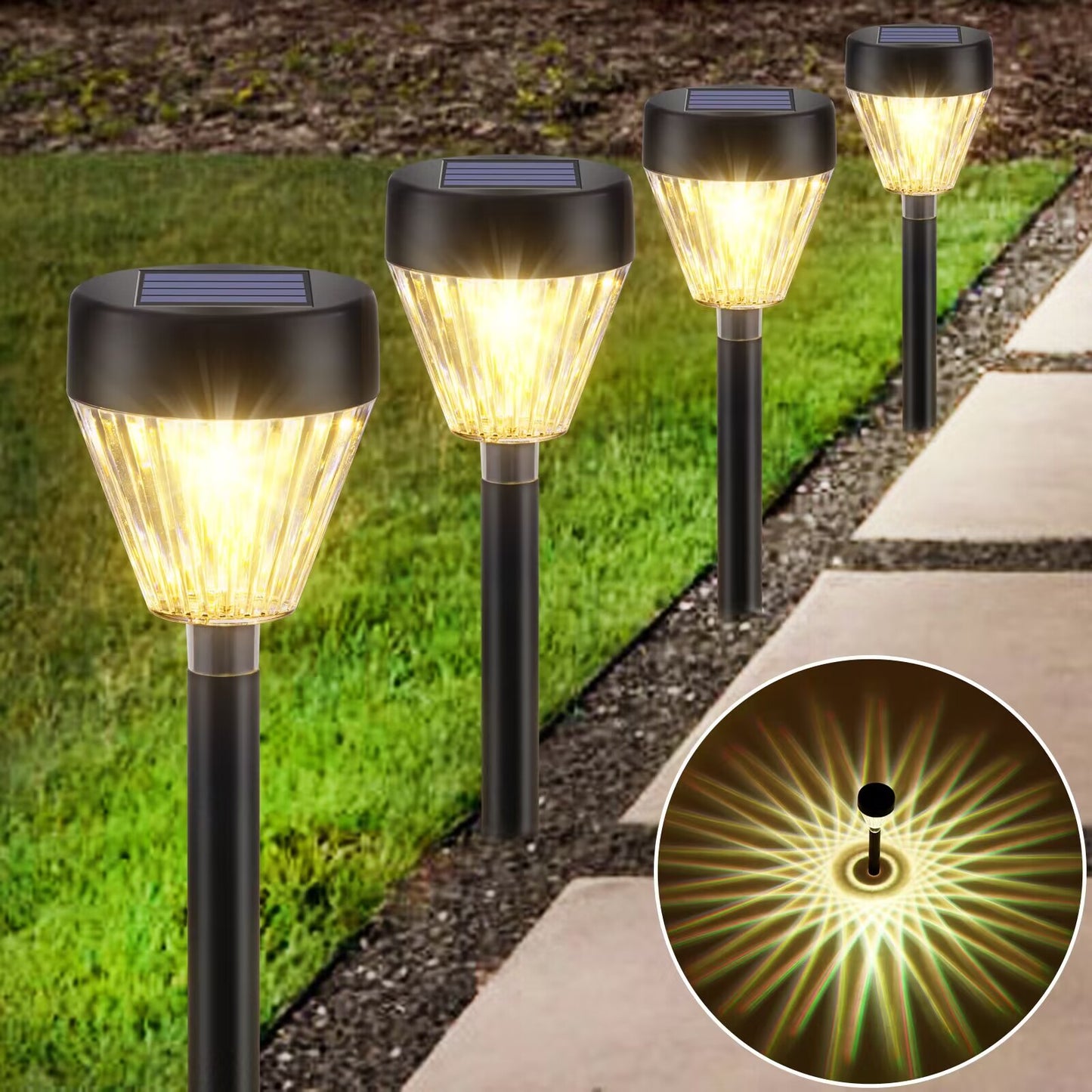 Solar Pathway Lights 8 Pack