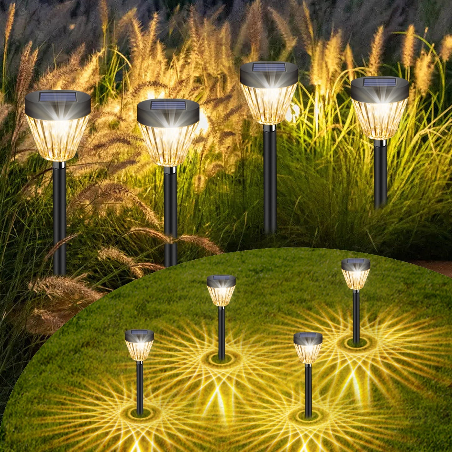 Solar Pathway Lights 8 Pack